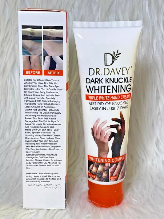DR. DAVEY CREME RÉPARATRICE ULTRA ÉCLAIRCISSANTE TRAITEMENT QUINTAUX COUDE GENOU